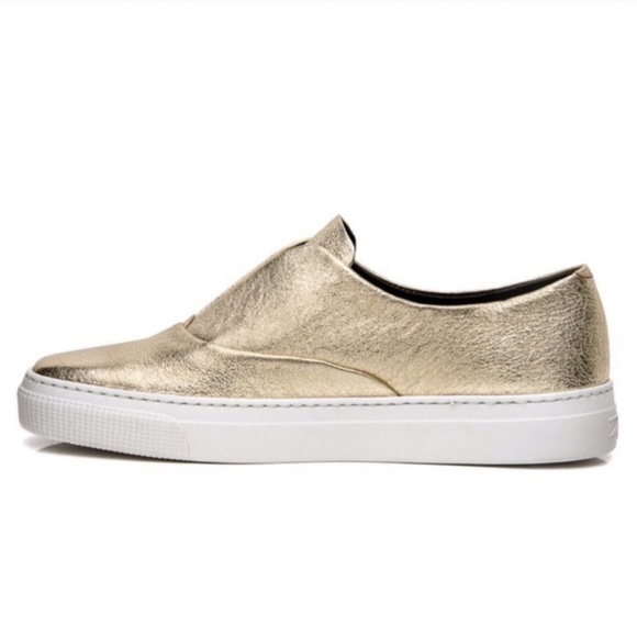 ZCD MONTREAL • Gold Hamilton Sneakers Shoes In Oro - Picture 3 of 10